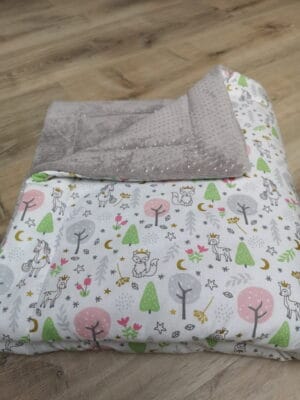 Couverture bébé personnalisée faite main en France, cadeau de naissance