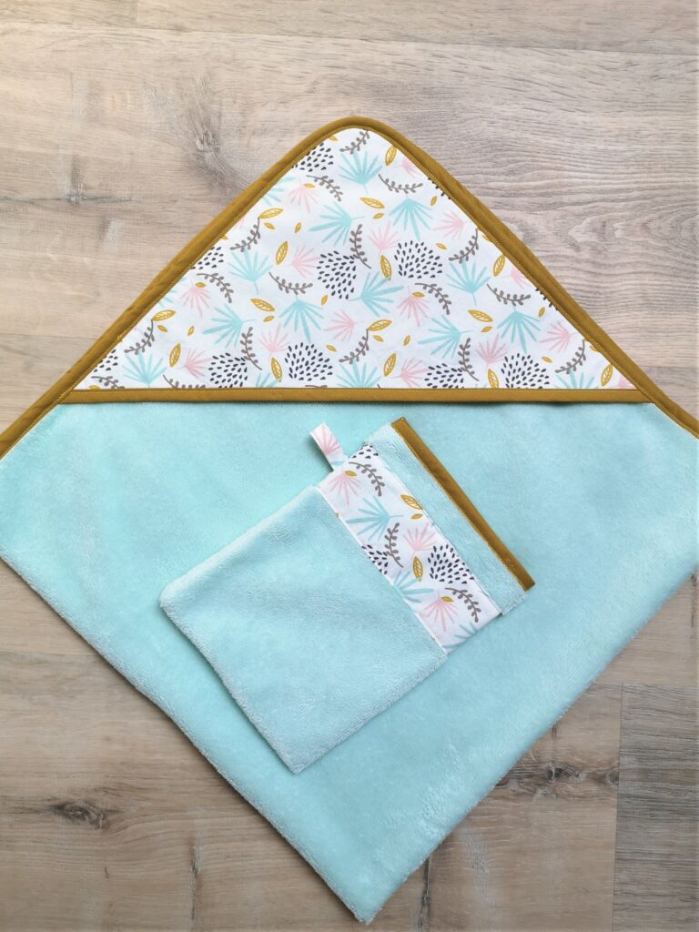 set de bain feuilles