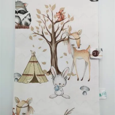 Protège carnet de santé "Animaux des bois"
