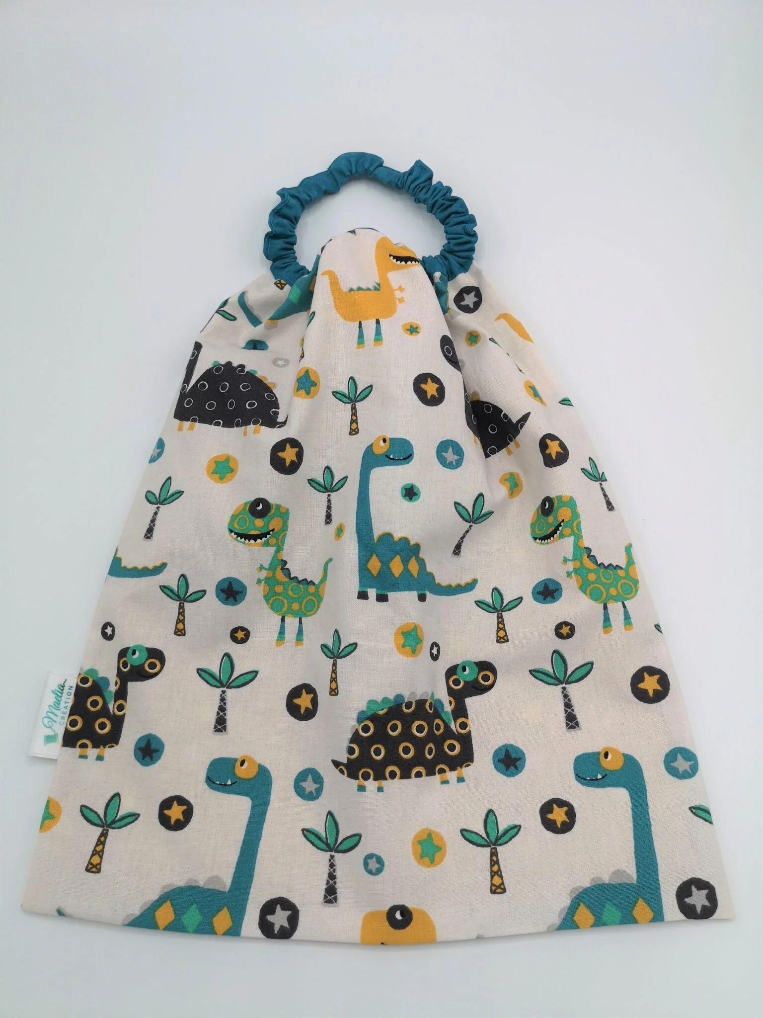 Serviette élastique maternelle "Dinosaure"