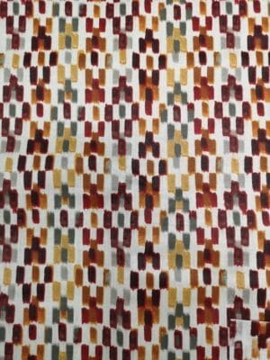 Tissu - Coton enduit - Rectangles amérindiens