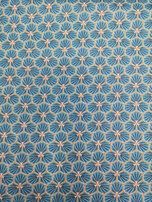 Tissu - Coton enduit - Riad bleu turquoise