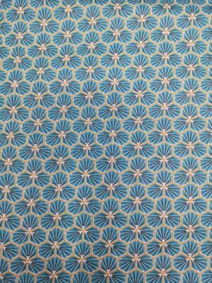 Tissu - Coton enduit - Riad bleu turquoise