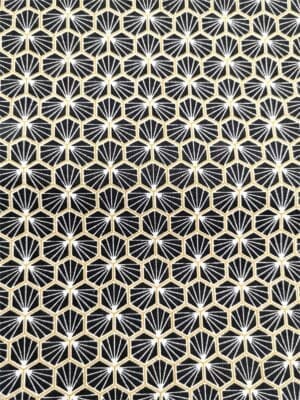 Tissu - Coton enduit - Riad noir