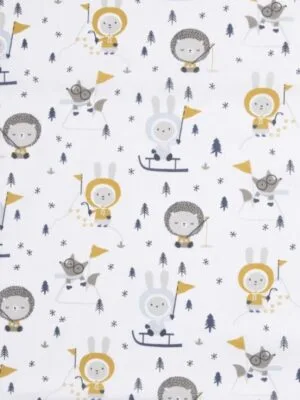 Tissu - Coton - Lapins esquimaux