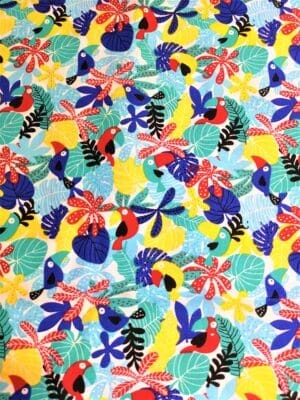 Tissu - Coton - Perroquets