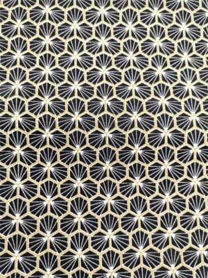 Tissu - Coton - Riad noir