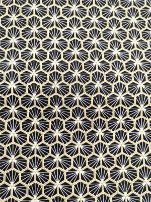Tissu - Coton - Riad noir