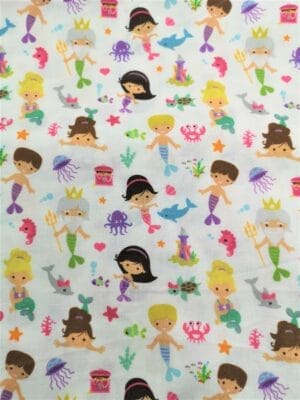 Tissu - Coton - Sirènes