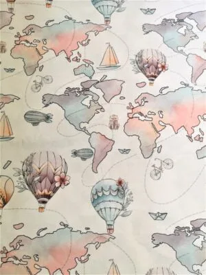 Tissu - Coton - Tour du monde