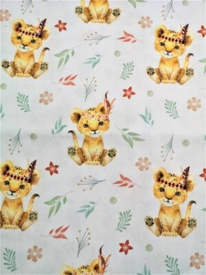 Tissu - Designer - Lionceau Bohème