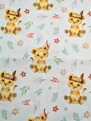 Tissu - Designer - Lionceau Bohème