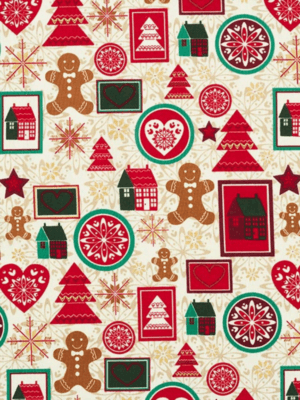 Tissu - Noël - Gingerbread