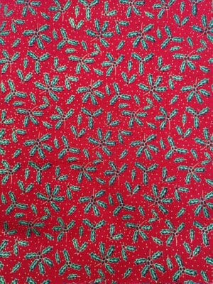 Tissu - Noël - Houx-houx