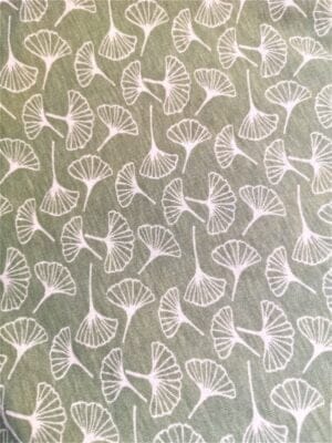 Tissu - PUL- Gingko vert