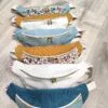 Sac banane créateur personnalisable en velours côtelé, fait main en France