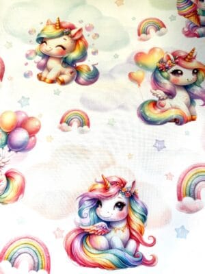Tissu - Designer -Licornes magiques